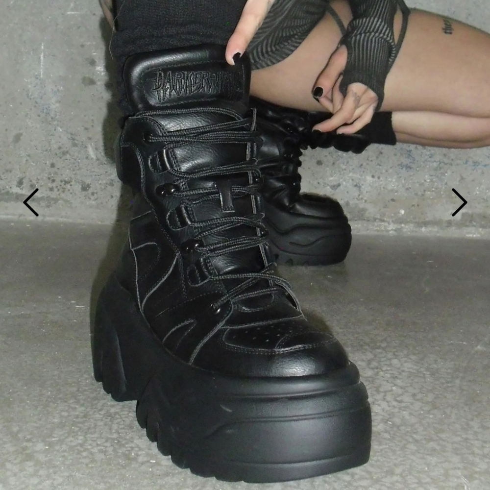 Crossfade High Top Platform Sneakers Darker Wavs X Dolls Kill